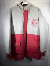 Load image into Gallery viewer, Vintage Alabama Crest Crimson/Grey Rain Jacket Large
