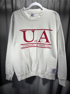 Vintage University of Alabama X The Game White Crewneck Sweatshirt Medium