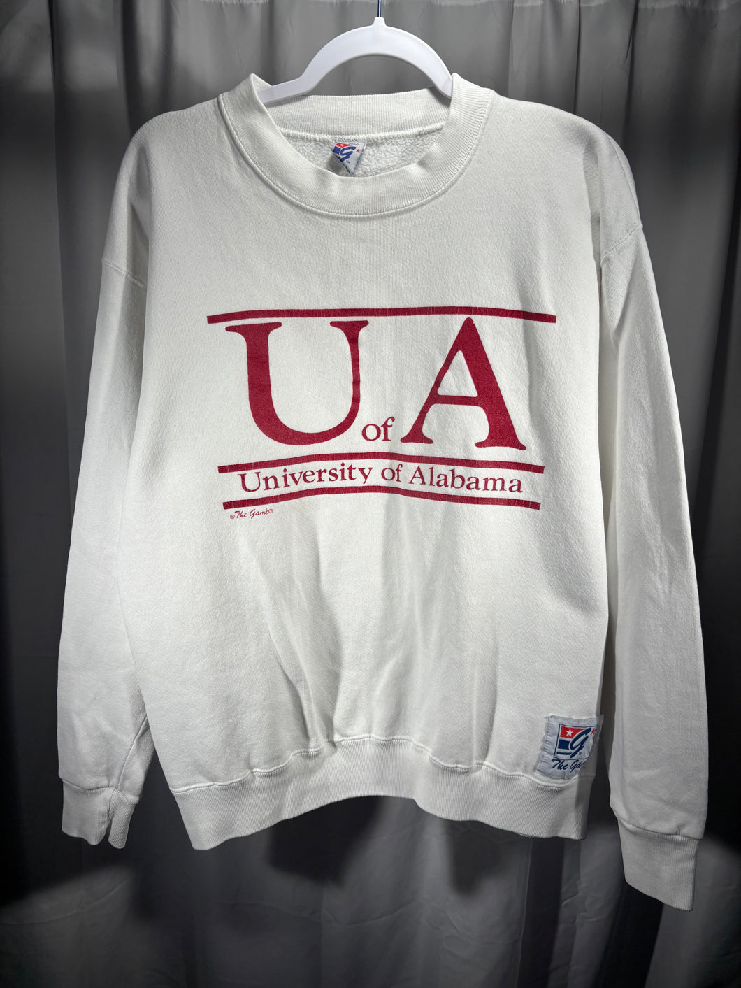 Vintage University of Alabama X The Game White Crewneck Sweatshirt Medium