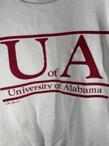 Vintage University of Alabama X The Game White Crewneck Sweatshirt Medium
