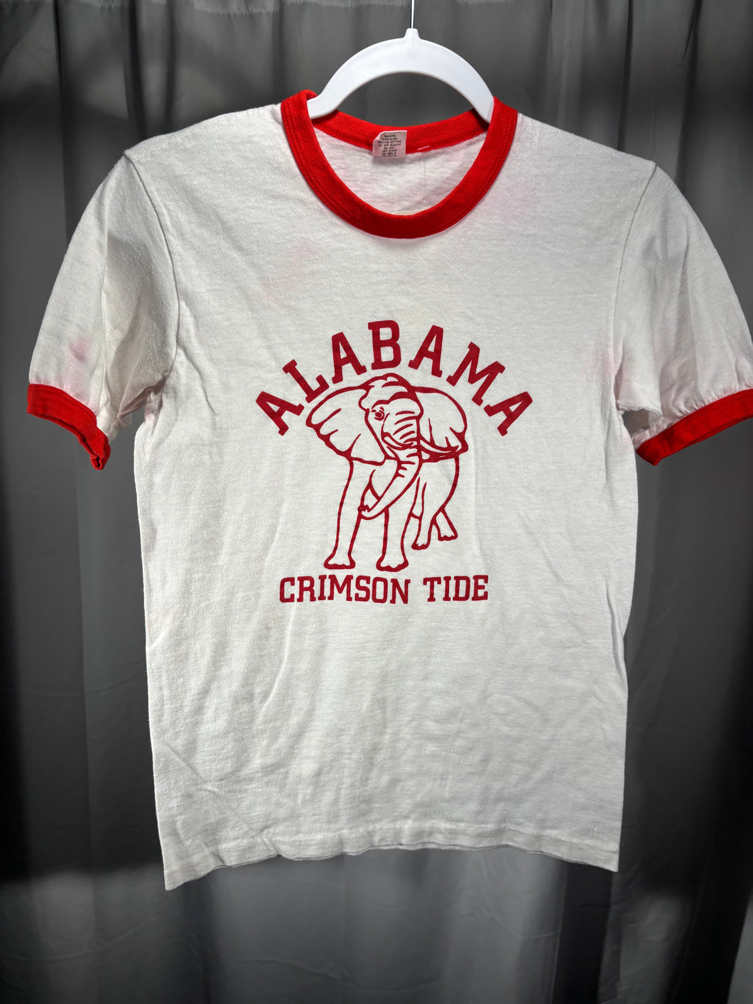 1970's Alabama X Hanes White Shirt Youth Medium