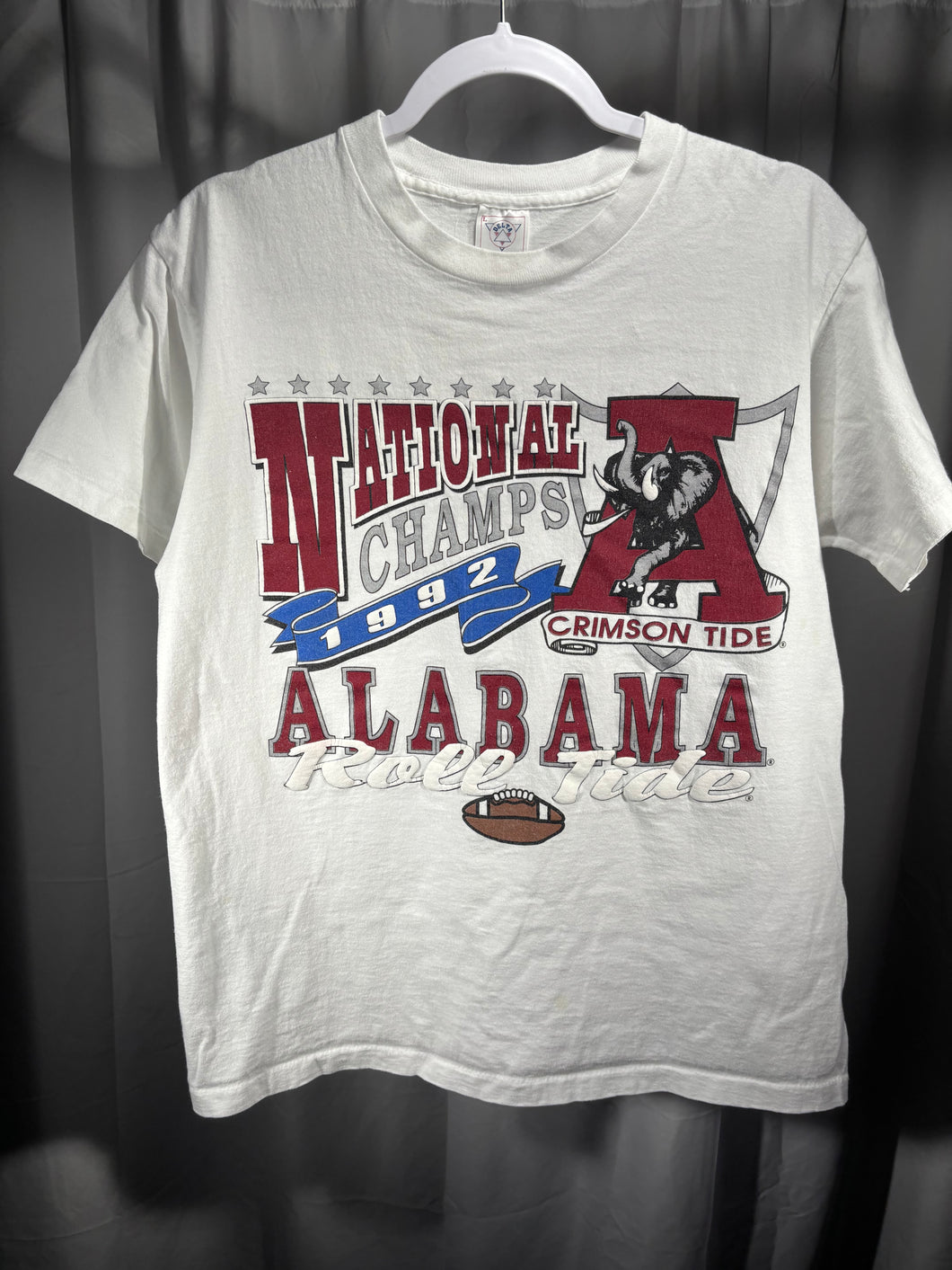 1992 National Champs White Delta T-Shirt Medium