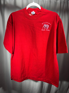 Vintage Alabama X Jerzees Red Embroidered T-Shirt Large