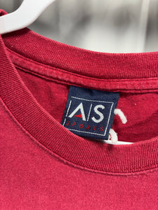 Alabama X AS Sports Embroidered Crimson T-Shirt Medium