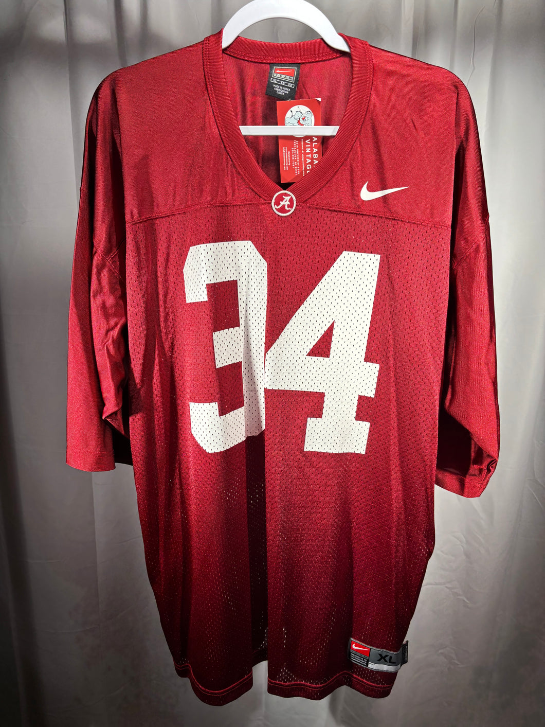 Alabama X Nike #34 Crimson Football Jersey XL