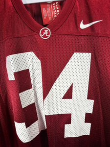 Alabama X Nike #34 Crimson Football Jersey XL