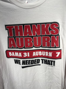 2001 Iron Bowl White Long Sleeve Shirt XL