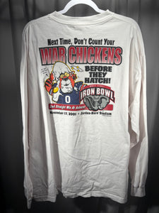 2001 Iron Bowl White Long Sleeve Shirt XL