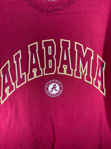 Vintage Alabama X AS Sports Spellout Crimson T-Shirt Medium