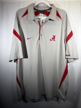 Load image into Gallery viewer, Alabama X Nike Team Issued Grey/Crimson Polo XL
