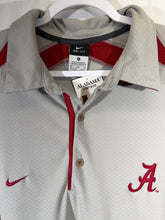 Load image into Gallery viewer, Alabama X Nike Team Issued Grey/Crimson Polo XL
