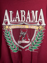 Load image into Gallery viewer, Vintage Alabama X Delta Crest Shield Crimson Crewneck Sweatshirt Medium
