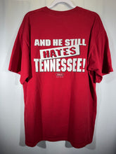 Load image into Gallery viewer, "Bear's Lookin' Down &amp; Still Hates TN" Crimson T-Shirt XL
