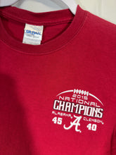 Load image into Gallery viewer, 2015 National Champs Crimson T-Shirt Youth Medium
