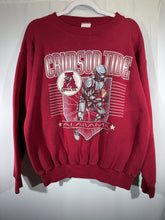 Load image into Gallery viewer, Vintage Alabama X Tultex Knight Crimson Graphic Crewneck Sweatshirt Boxy Large
