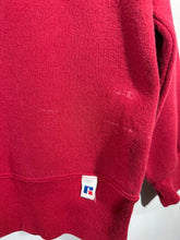Load image into Gallery viewer, Vintage Alabama X Russell Crimson Spellout Plaid Crewneck Sweatshirt XS
