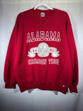 Load image into Gallery viewer, Vintage Alabama X Russell Crimson Crest Crewneck Sweatshirt Large
