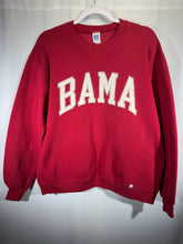 Load image into Gallery viewer, Vintage Alabama X Russell Crimson Spellout Crewneck Sweatshirt Boxy Large
