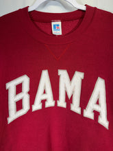 Load image into Gallery viewer, Vintage Alabama X Russell Crimson Spellout Crewneck Sweatshirt Boxy Large
