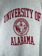 Load image into Gallery viewer, Alabama X MV Sport Pro Weave Grey Crest Crewneck Sweatshirt XL
