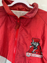 Load image into Gallery viewer, Vintage Alabama X MG Crimson Striped Windbreaker Jacket Large
