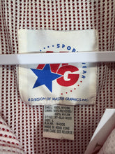 Load image into Gallery viewer, Vintage Alabama X MG Crimson Striped Windbreaker Jacket Large
