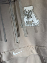 Load image into Gallery viewer, Nike X Alabama Team Issued Tan Half Zip W Hood Small
