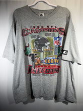Load image into Gallery viewer, 1998 Starter X NFC Champs Atlanta Falcons Grey Tee XL

