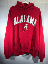 Load image into Gallery viewer, Alabama X Russell Crimson Spellout Hoodie Sweatshirt XL
