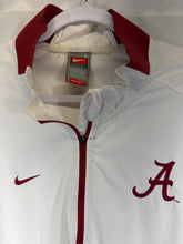 Load image into Gallery viewer, Nike X Alabama Team Issued White Windbreaker Quarter Zip Pullover Large
