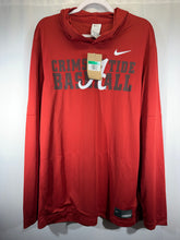 Load image into Gallery viewer, Nike X Alabama Baseball Team Issued Crimson Lightweight Pullover XL
