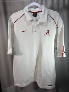 Nike X Alabama Y2K White Polo Shirt Medium