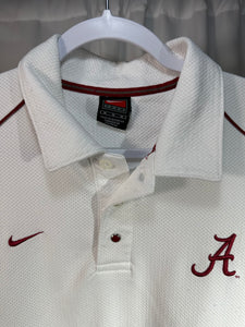 Nike X Alabama Y2K White Polo Shirt Medium