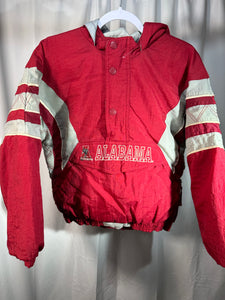 Vintage Starter X Alabama Puffer Half Zip Pullover Small