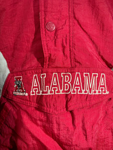 Vintage Starter X Alabama Puffer Half Zip Pullover Small