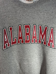 Vintage Alabama X Red Oak Grey Spellout Sweatshirt Medium