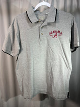 Load image into Gallery viewer, Alabama Grey Embroidered Polo Shirt Medium
