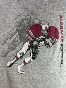 Vintage Alabama Football Grey T-Shirt Large