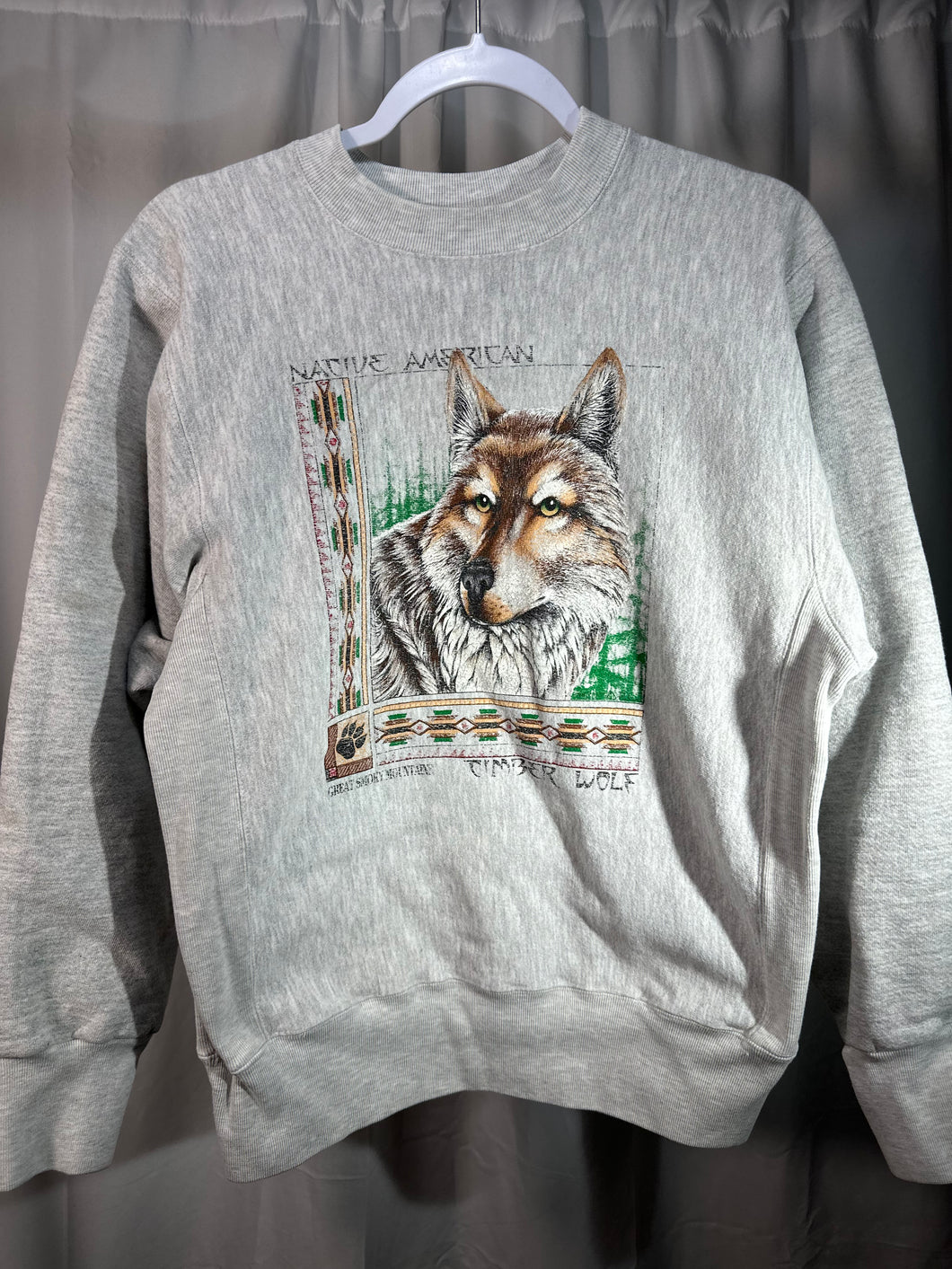 Vintage Native American Timber Wolf Nonbama Small