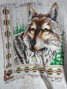 Vintage Native American Timber Wolf Nonbama Small