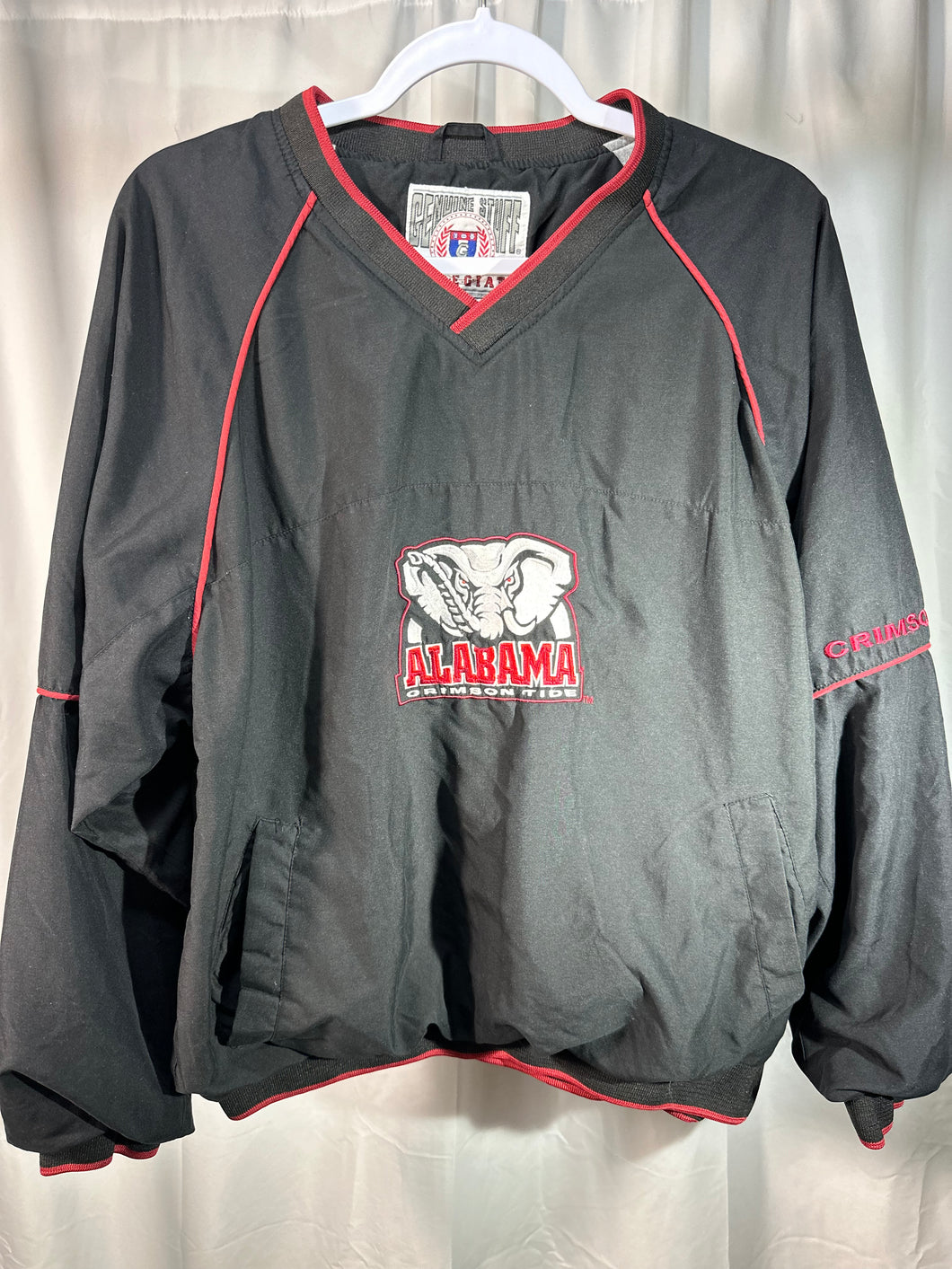 Vintage Alabama Black Windbreaker Pullover Medium