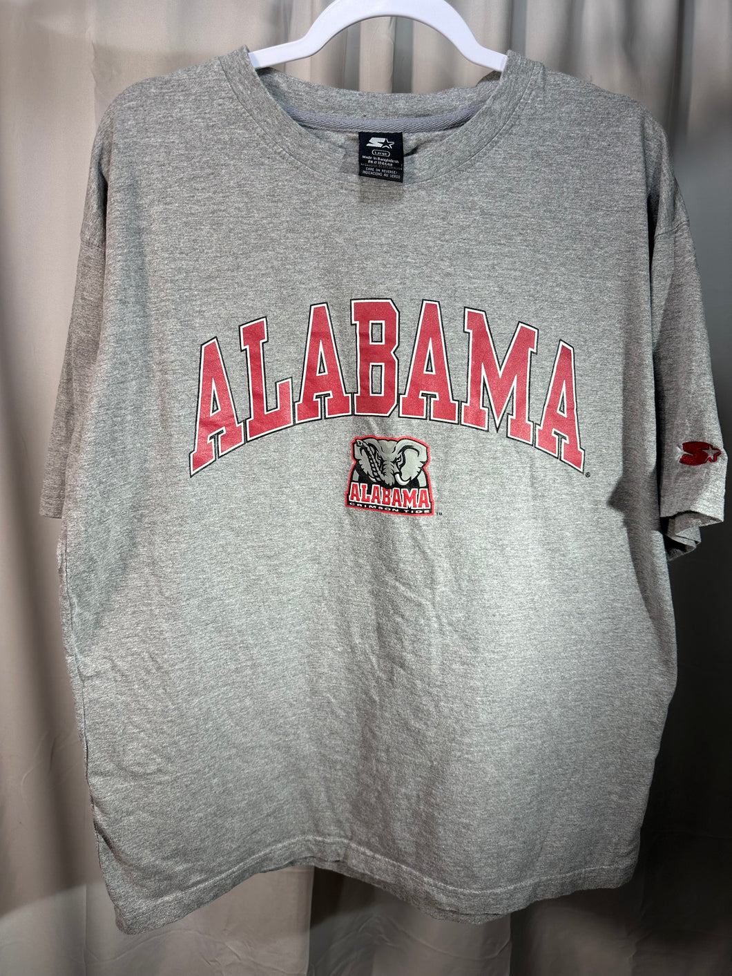 Starter X Alabama Spellout Y2K T-Shirt Large