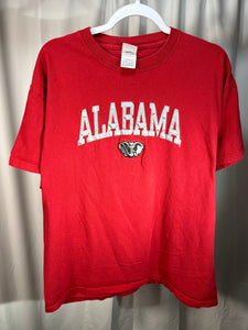 Y2K Alabama Spellout T-Shirt Large