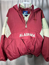 Load image into Gallery viewer, Vintage Alabama X Starter Half Zip Puffer Pullover Large
