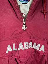 Load image into Gallery viewer, Vintage Alabama X Starter Half Zip Puffer Pullover Large
