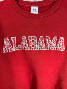 Alabama X Russell Y2K Spellout Sweatshirt Medium