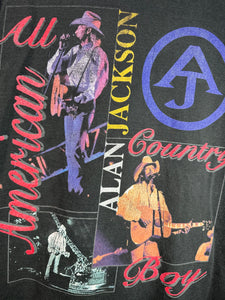 1996 Alan Jackson Tour Tee Large Nonbama