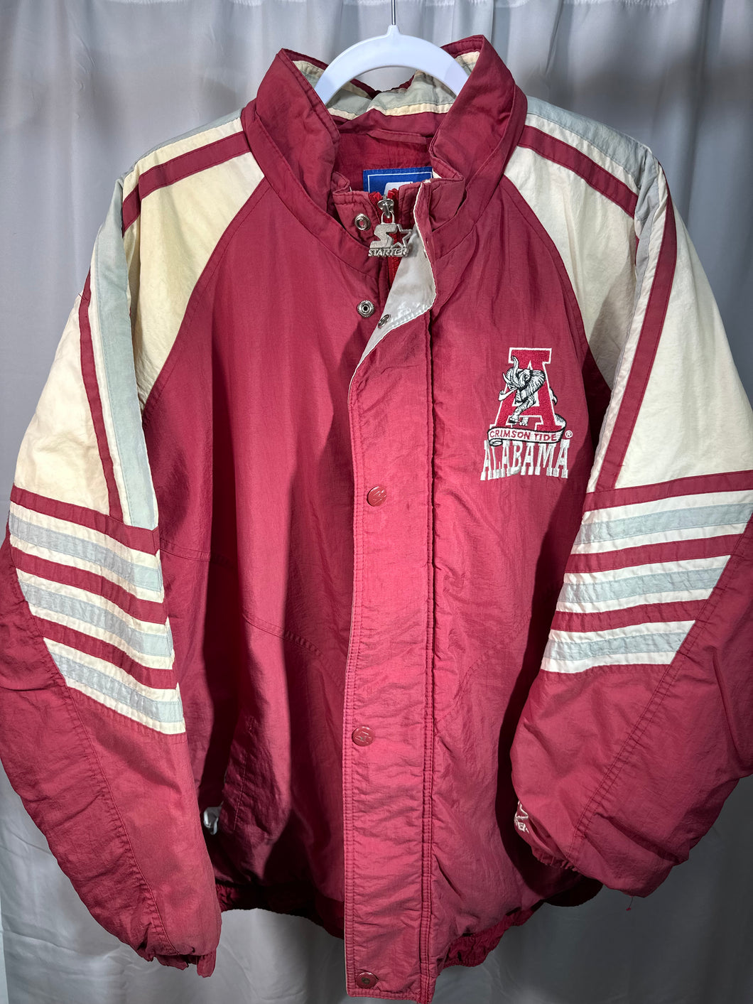 Vintage Alabama X Starter Puffer Jacket Large