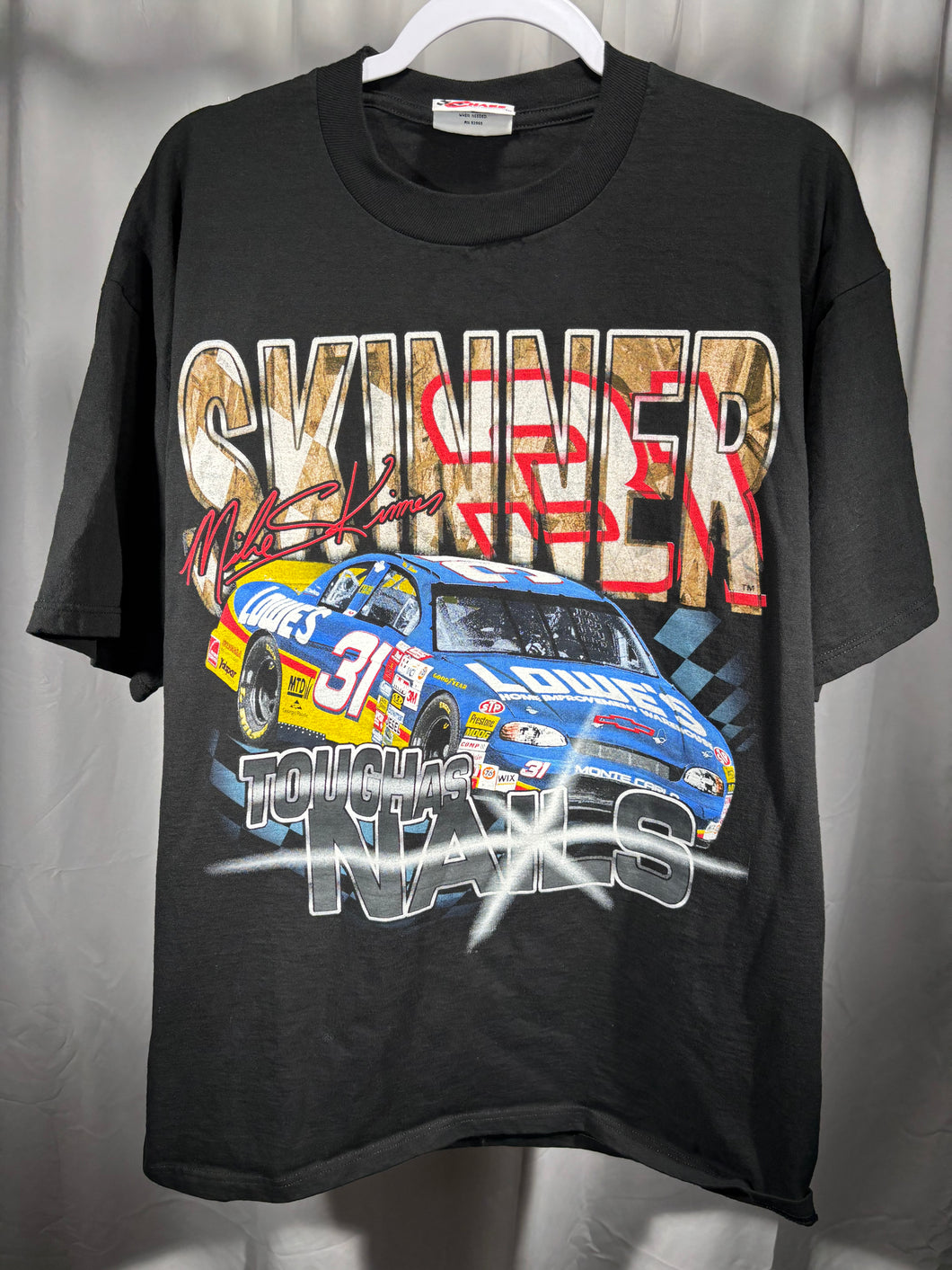 Vintage Black Nascar Graphic Tee Nonbama Large