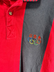 1996 Olympics Striped Polo Nonbama XXL 2XL